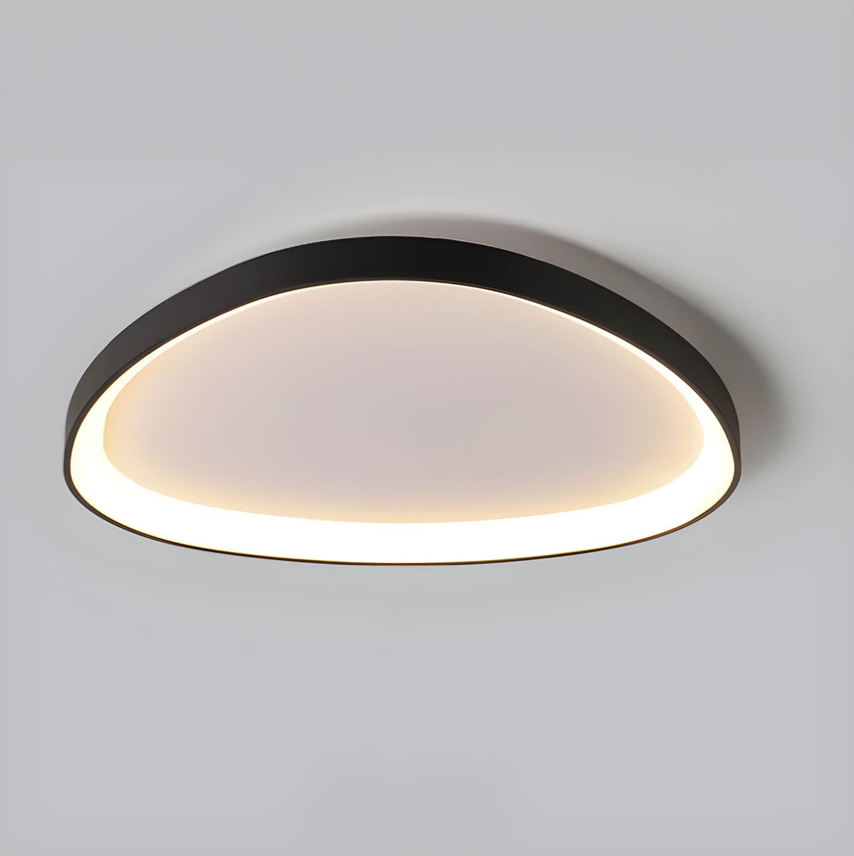 Iron semi-flush ceiling lamp