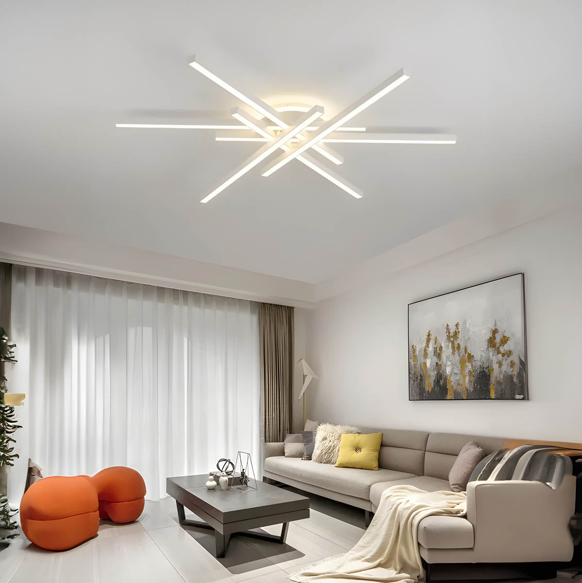 Aluminium & Acrylic Surface-Mount LED Light NEXUS