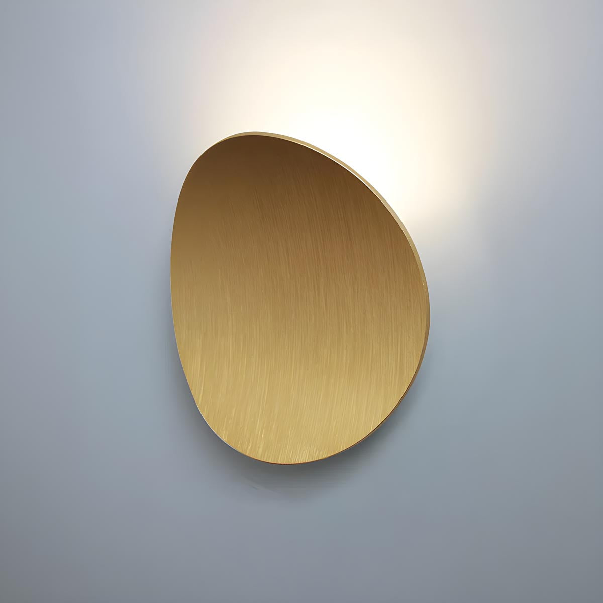 Pebble-Shield Aluminum Uplight Wall Sconce