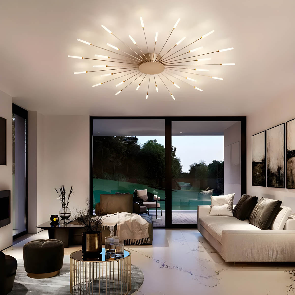 Surface-Mount LED STELLA Chandelier