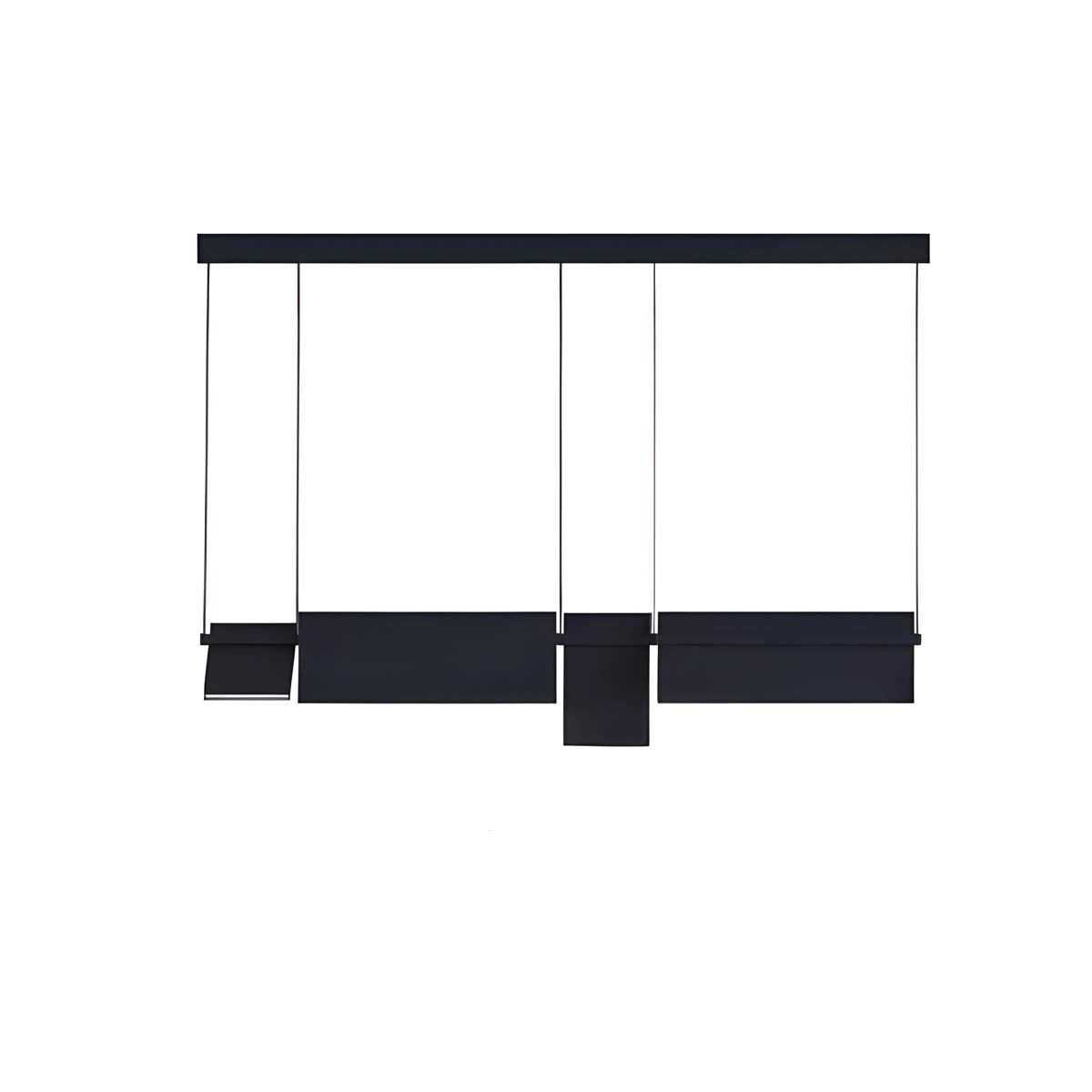 Rotatable Multi-Head Iron LED Semi-Flush Ceiling Light