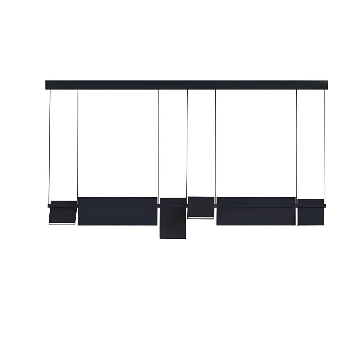 Rotatable Multi-Head Iron LED Semi-Flush Ceiling Light