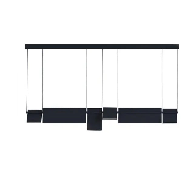 Rotatable Multi-Head Iron LED Semi-Flush Ceiling Light