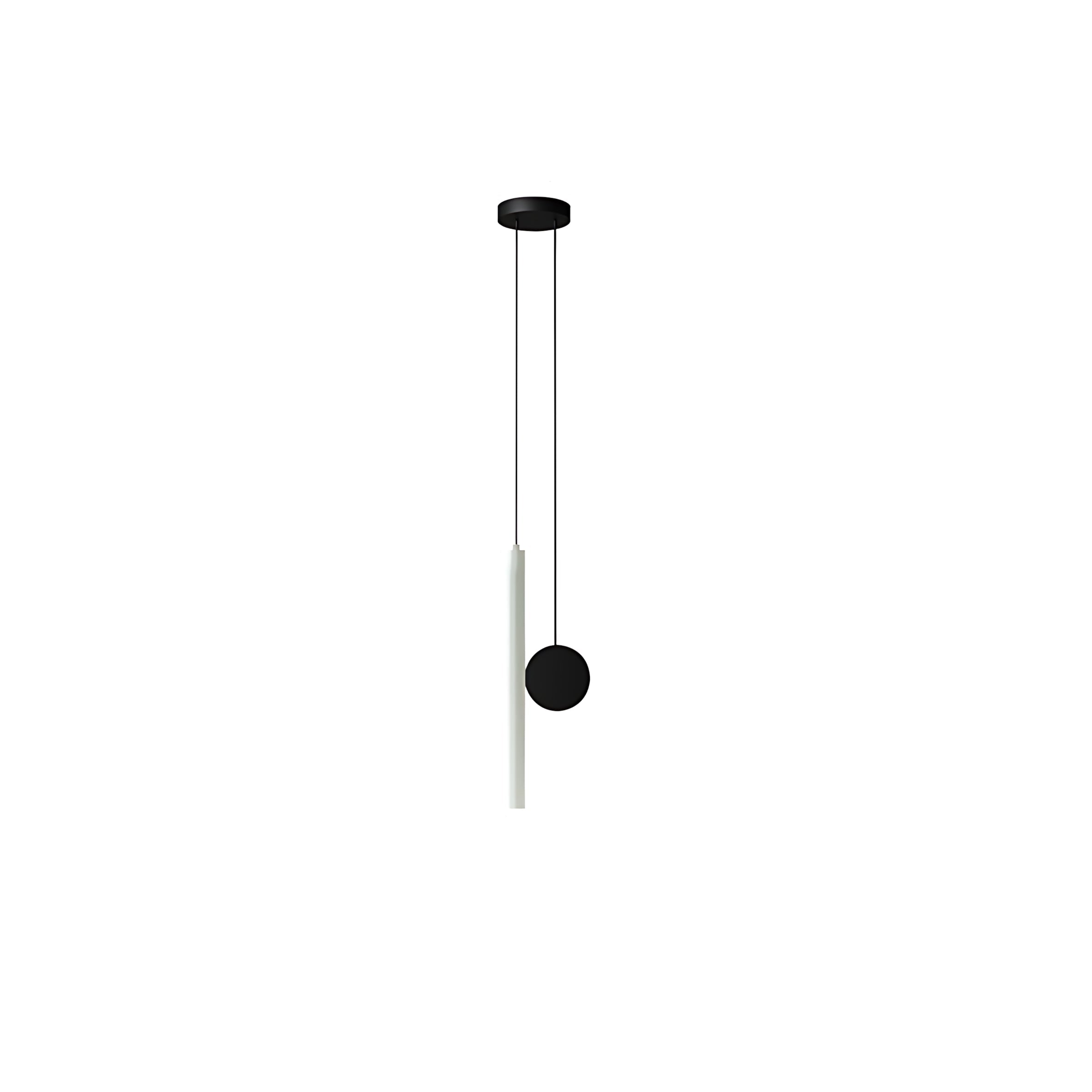 Minimalist aluminium pendant light LED, 30×3 cm